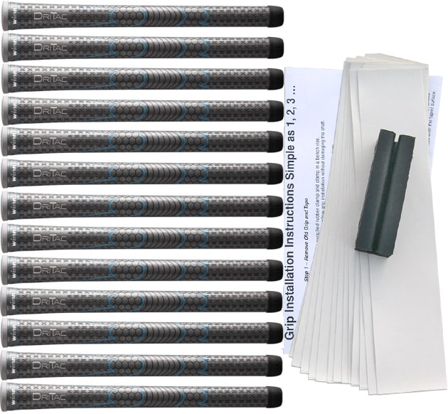 Winn Dri-Tac Dark-Grey 13-pc Grip Kit