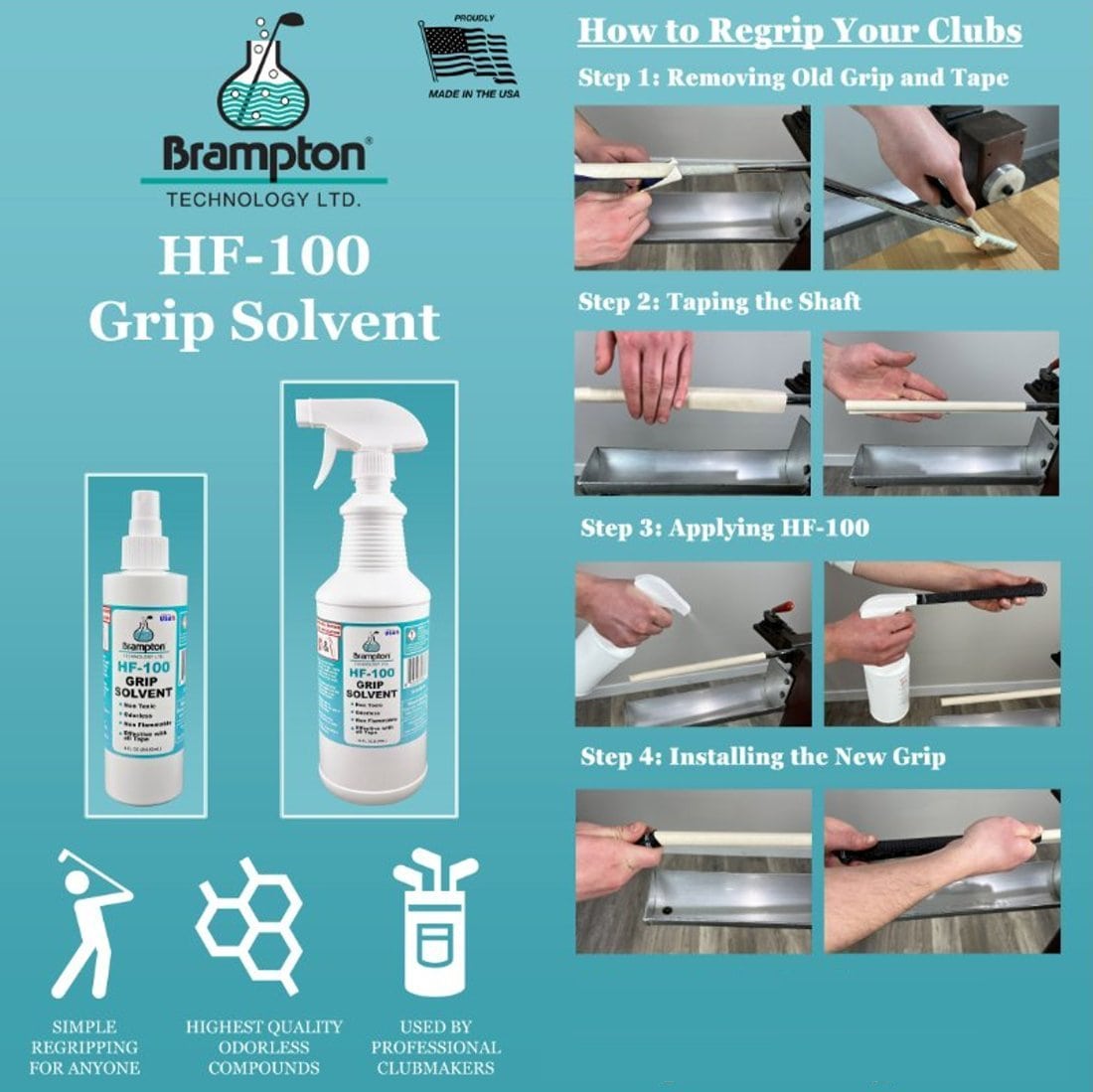 Brampton HF-100 Grip Solvent 4oz. Spray Pump