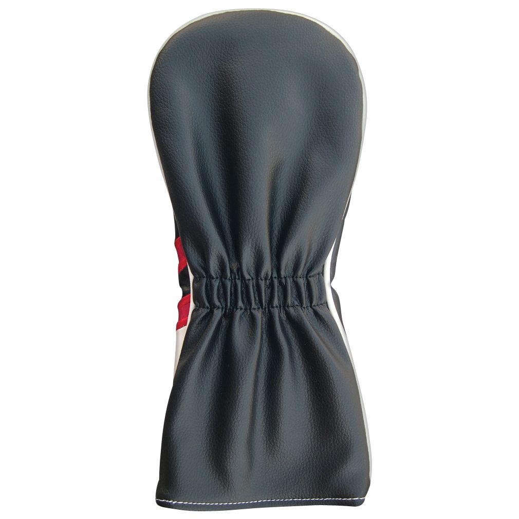 PU Leatherette Headcovers Black/Red/White