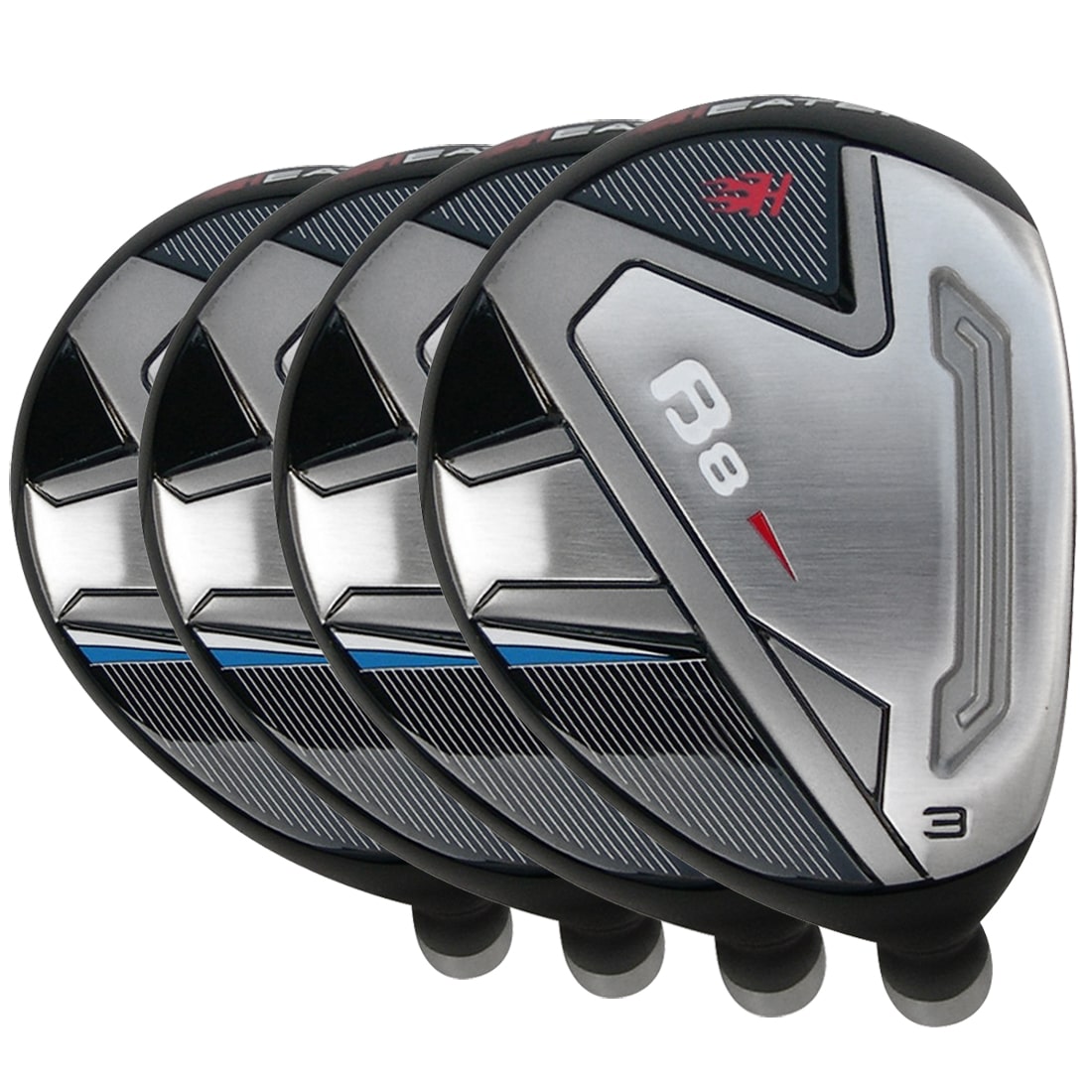 Heater B-8 Hybrids (Set of 4 Built Clubs)