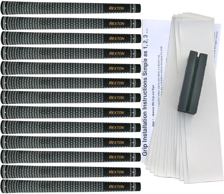 Rexton Black/White Velvet 13-pc Grip Kit