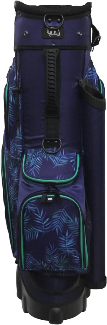 RJ Sports Carter 14 Way Divider Top Transport Golf Cart Bag with Wheels/Handle