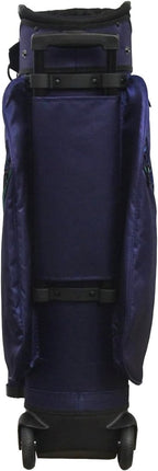 RJ Sports Carter 14 Way Divider Top Transport Golf Cart Bag with Wheels/Handle