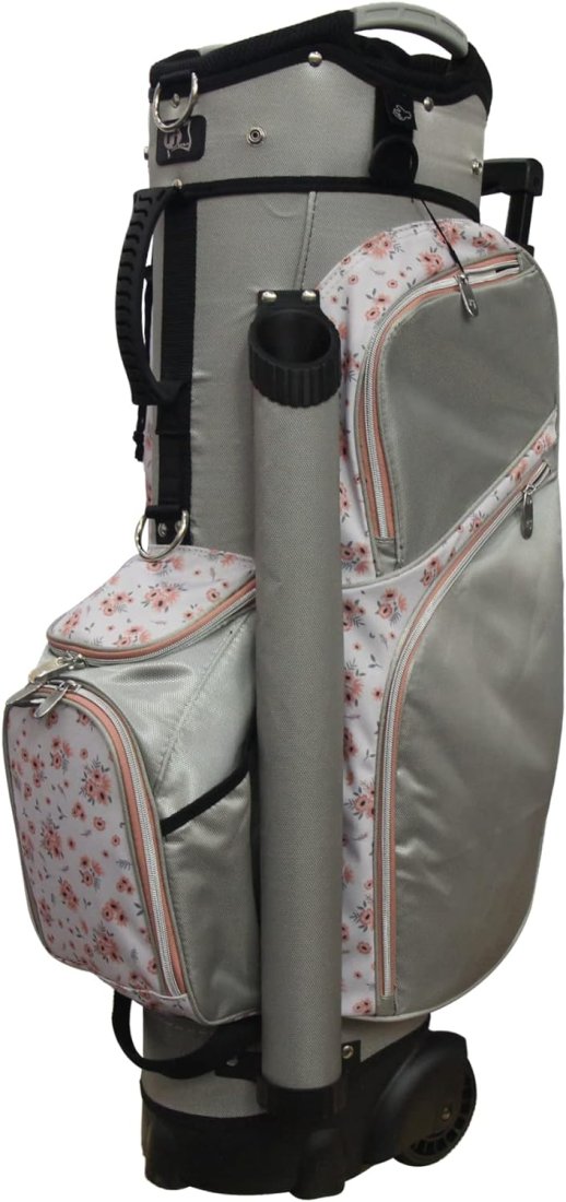 RJ Sports Carter 14 Way Divider Top Transport Golf Cart Bag with Wheels/Handle