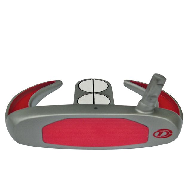 Custom-Built Armada Mallet Putter - Red/Gray