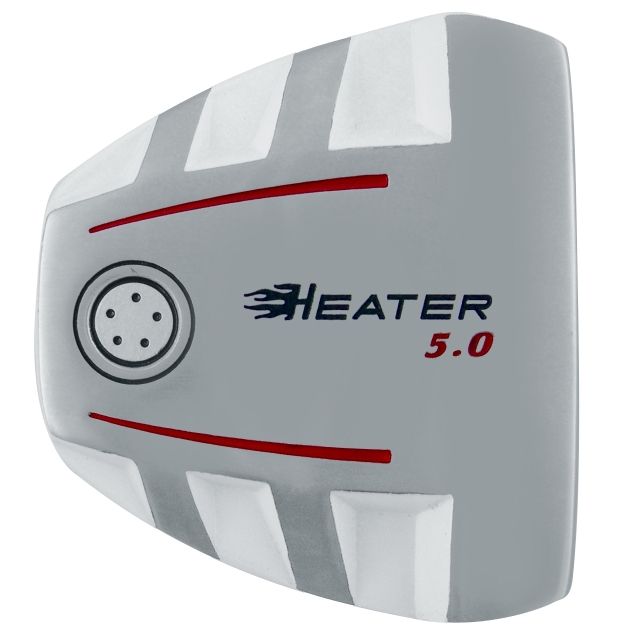 Custom-Built Heater 5.0 White Mallet Putter