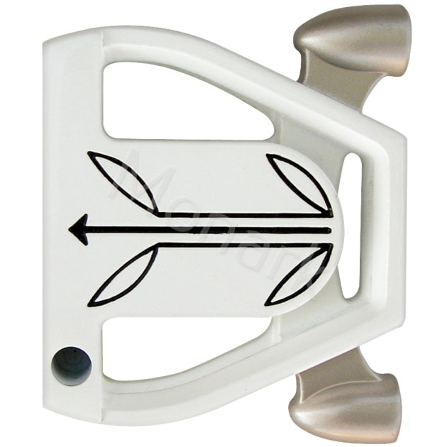 T-7 Twin Engine White Mallet Putter Head