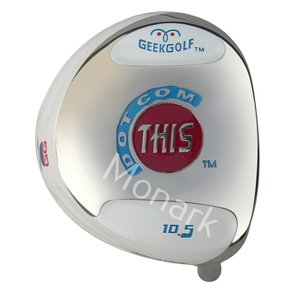 Custom-Built Geek Golf Dot-Com-This Titanium Driver - White