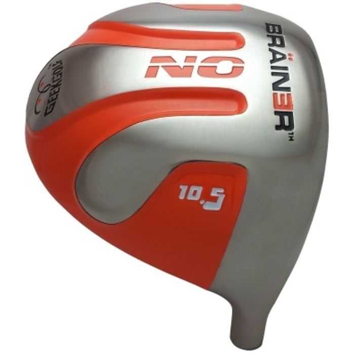 Custom-Built Geek Golf No Brainer Titanium Driver Orange