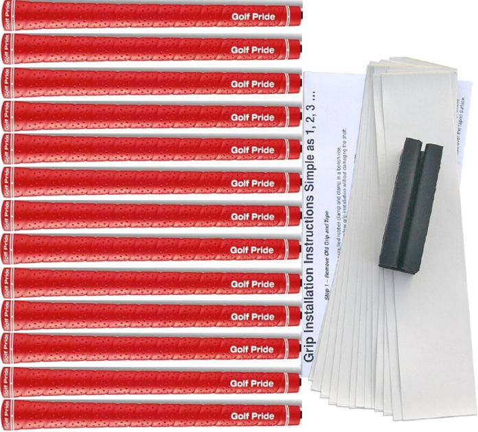 Golf Pride Tour Wrap 2G Red 13-pc Grip Kit