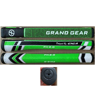 Grand Gear 1.2" PU Straight Pistol Putter Grip Green/Black