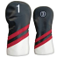 PU Leatherette Headcovers Black/Red/White