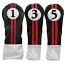 Sahara Retro Golf Headcovers Black/Red/White