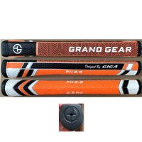 Grand Gear 1.2" PU Straight Pistol Putter Grip Orange/Black