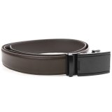 Tour Gear Custom Fit Ratchet Belt Brown with Matte Black Buckle