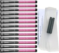 Winn DriTac Undersize Gray/Pink - 13 pc Grip Kit