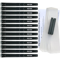 Rexton Black/Gray Line Velvet Oversize 13 pc Grip Kit