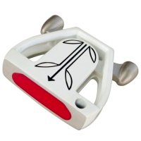 T-7 Twin Engine White Mallet Putter Head